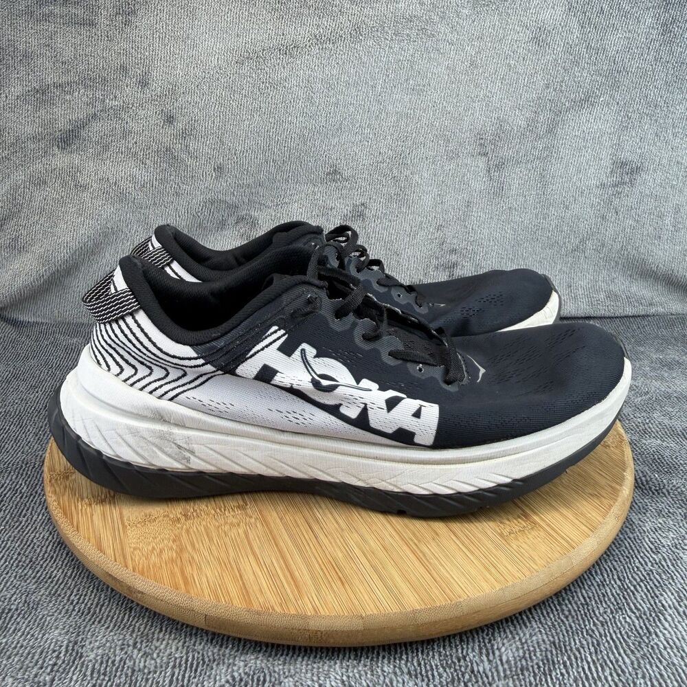 Hoka One One Carbon X Shoes Mens Size 10.5 Black Running Sneakers 1102886BNCL
